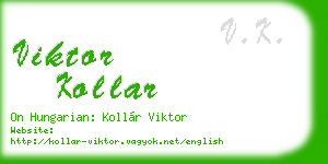 viktor kollar business card